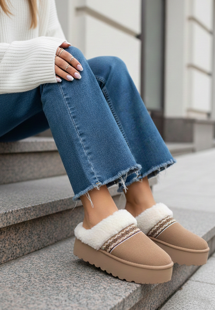 Saboti dama cu platforma Anelisse kaki