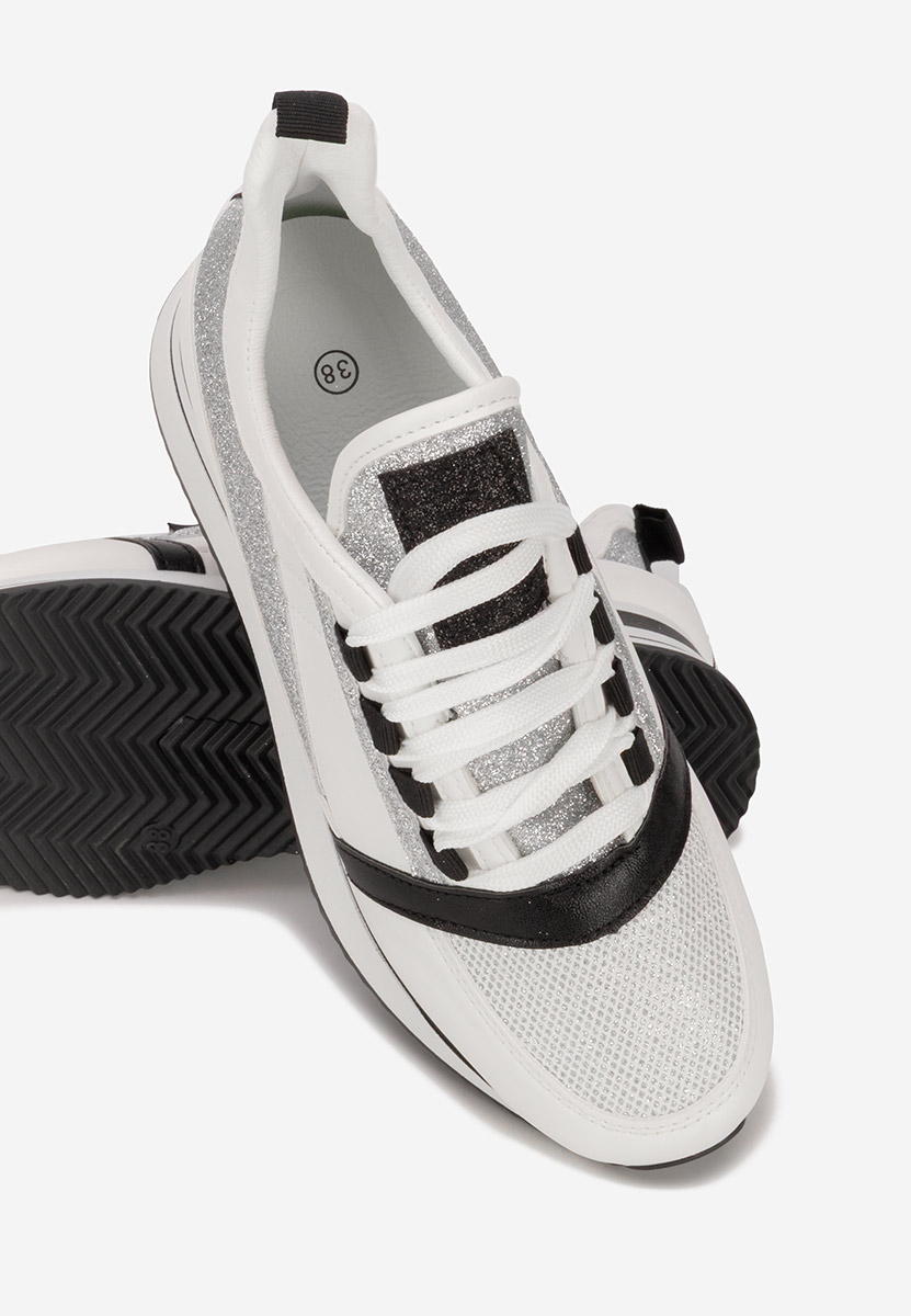 Sneakers cu platforma Tamila albi