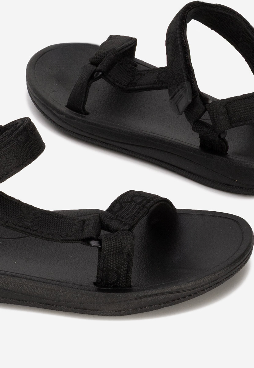 Sandale fara toc Landra negre