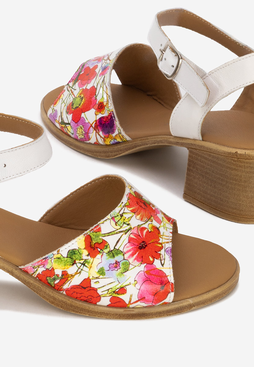 Sandale dama piele Thalesia V2 albe