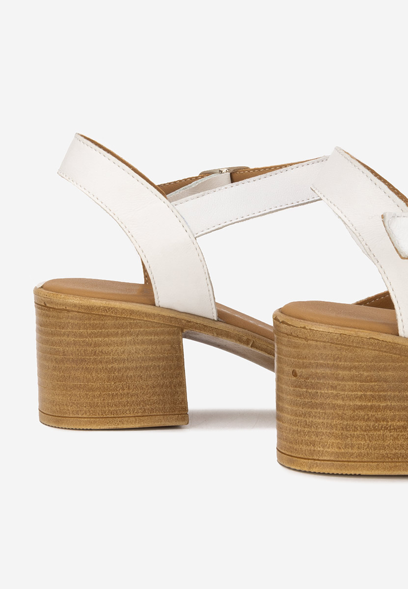 Sandale dama piele Thalesia V2 albe