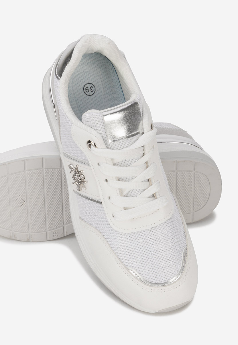 Sneakers cu platforma Gisela albi