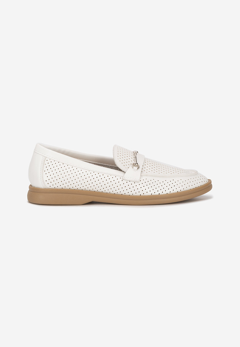 Mocasini dama Morvana V2 albi