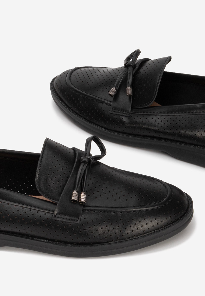 Mocasini de vara dama Morvana V3 negri