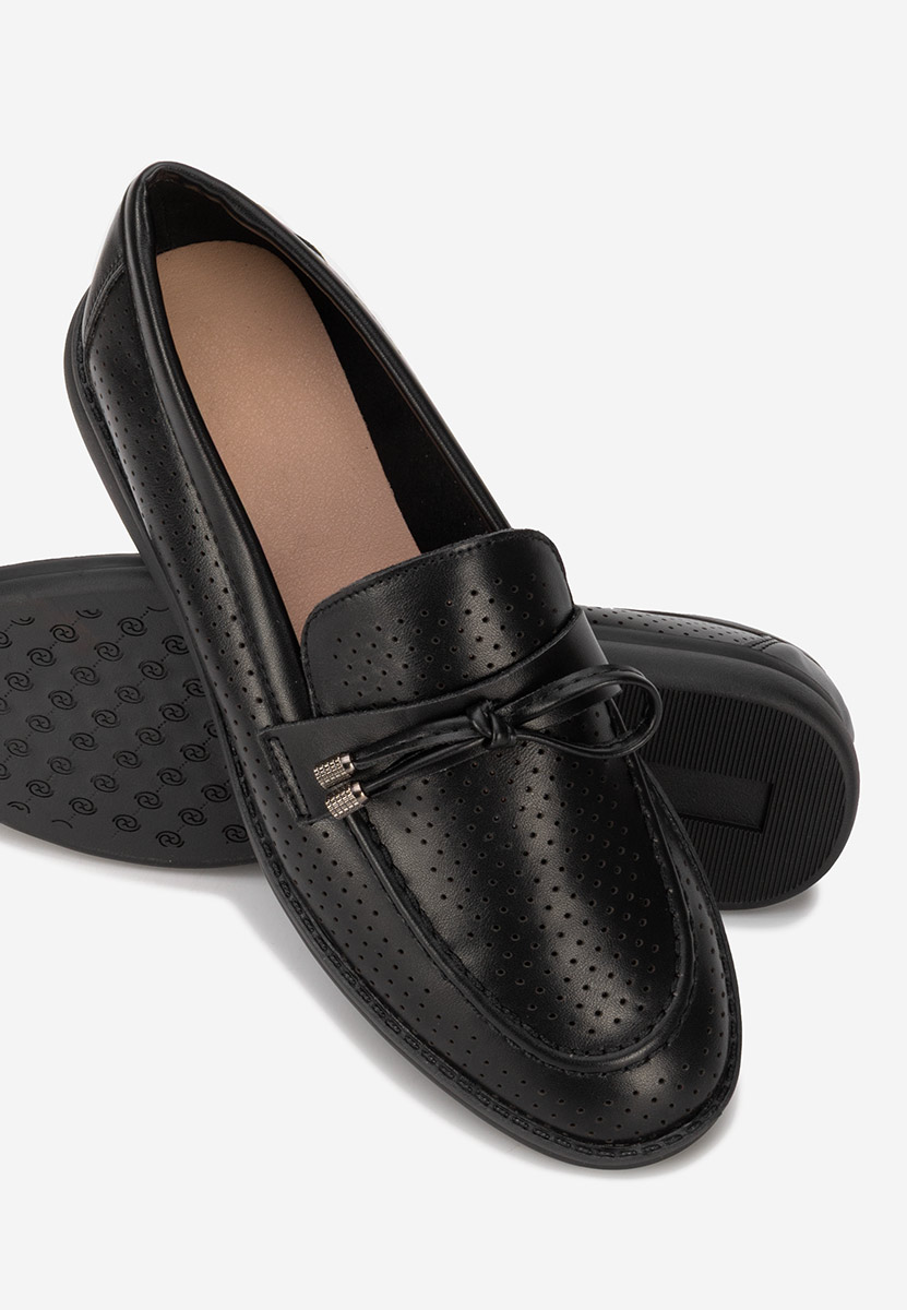 Mocasini de vara dama Morvana V3 negri