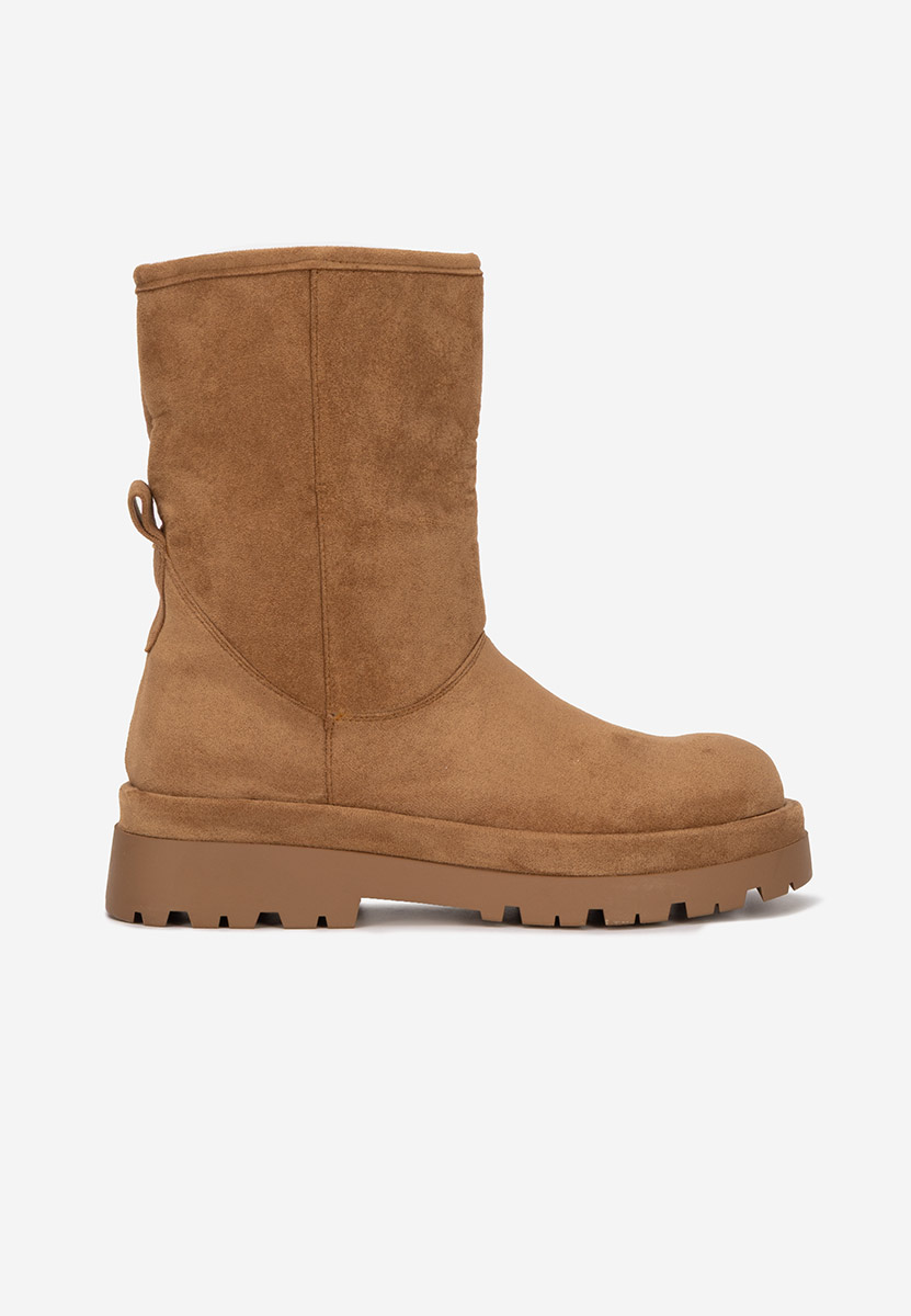 Cizme imblanite dama Tenderly V2 camel