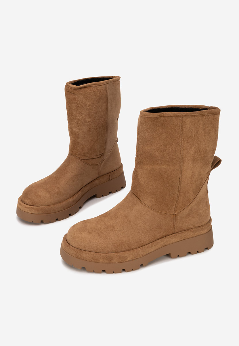Cizme imblanite dama Tenderly V2 camel
