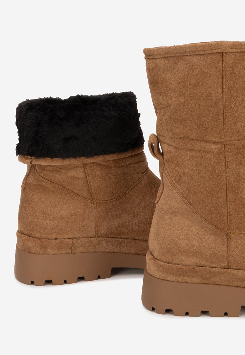 Cizme imblanite dama Tenderly V2 camel