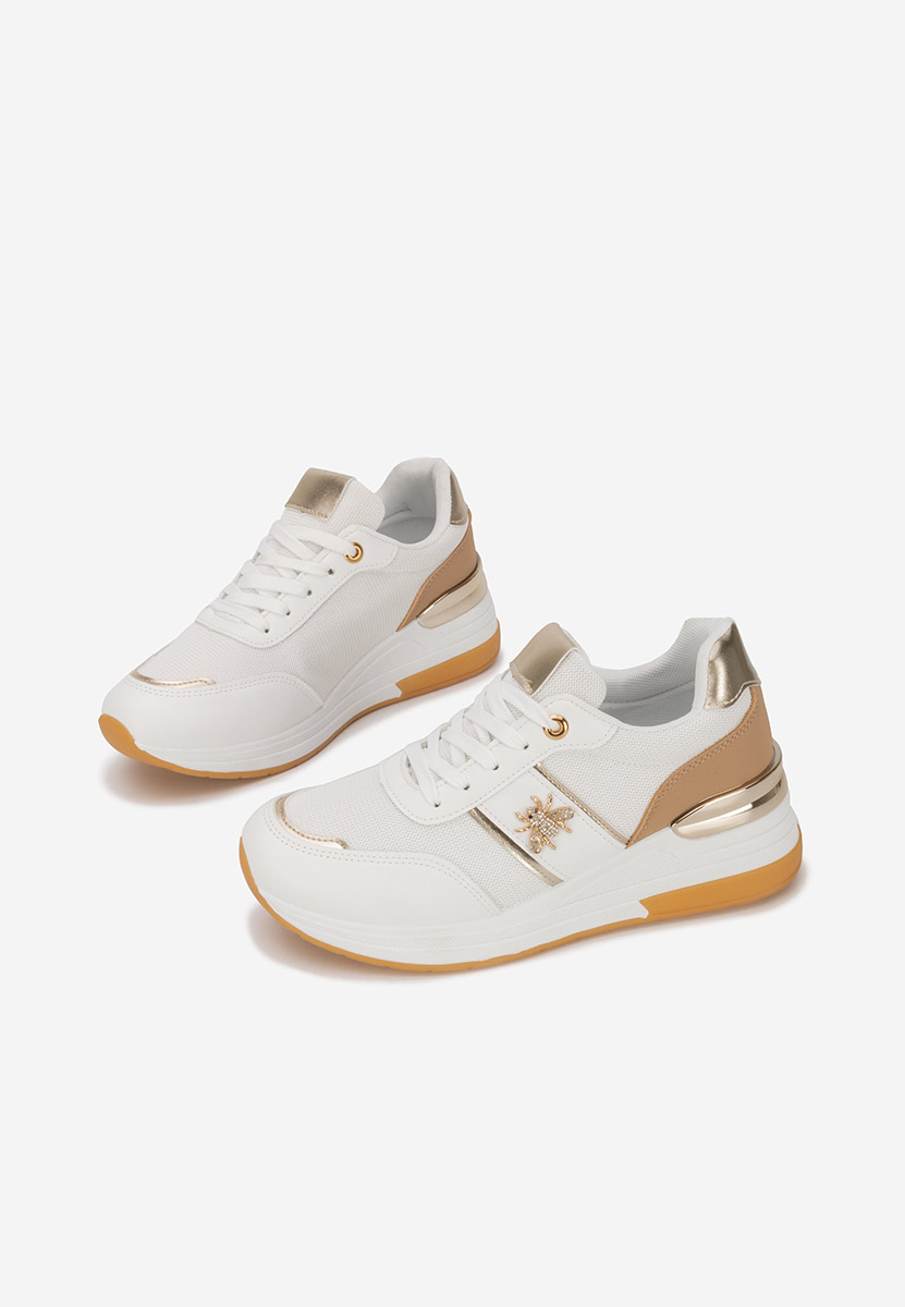 Sneakers cu platforma Gisela V2 albi