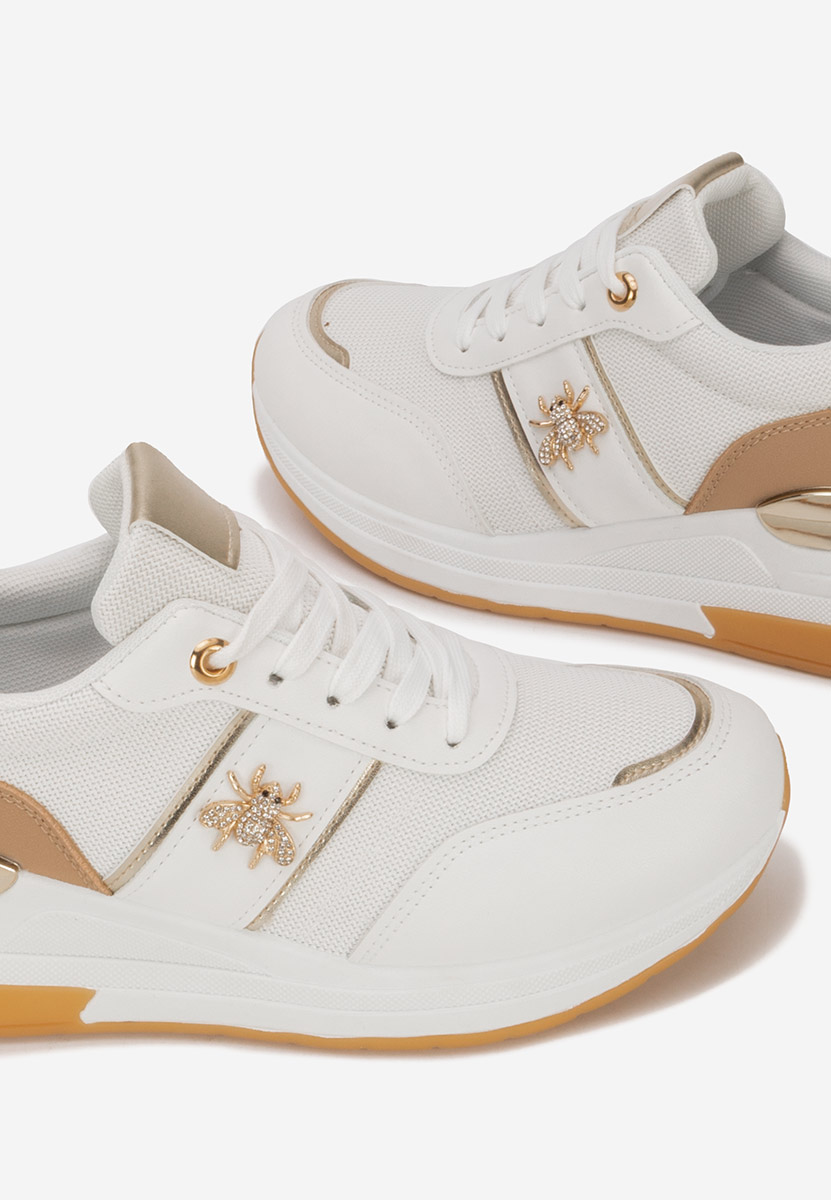 Sneakers cu platforma Gisela V2 albi