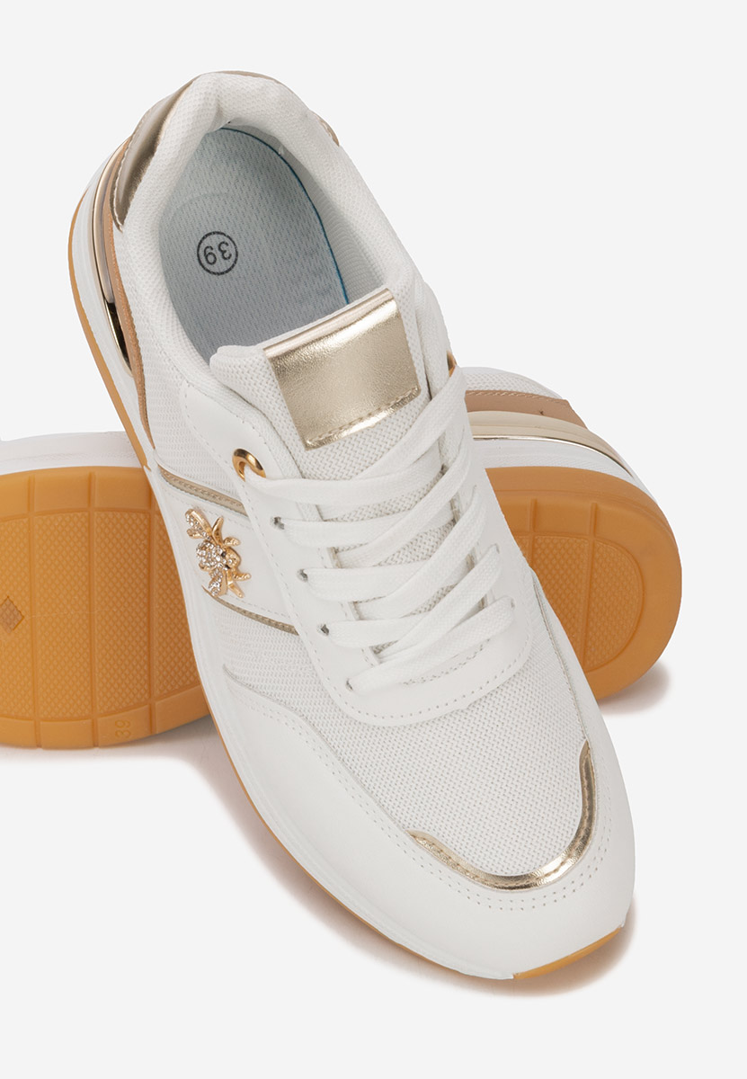 Sneakers cu platforma Gisela V2 albi