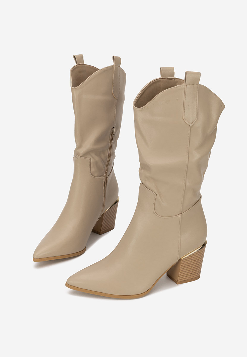 Cizme cowboy dama Meridia kaki