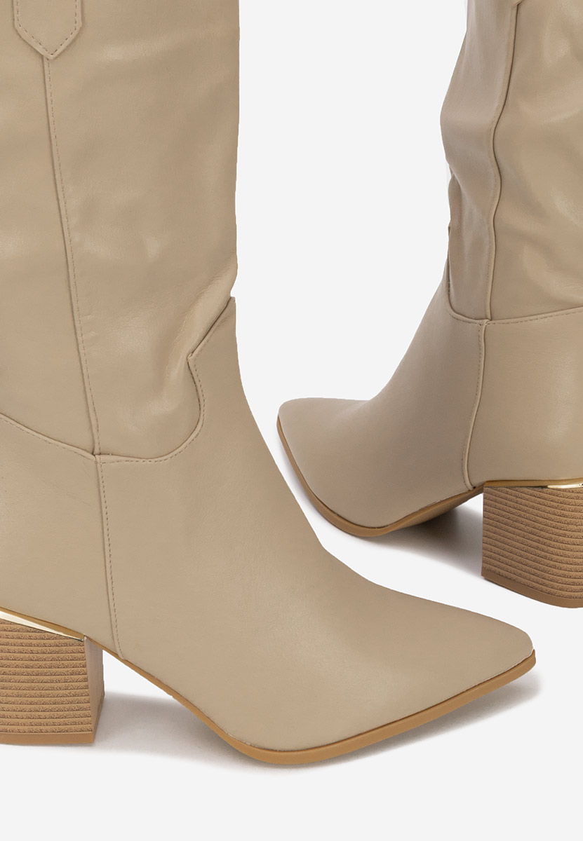 Cizme cowboy dama Meridia kaki