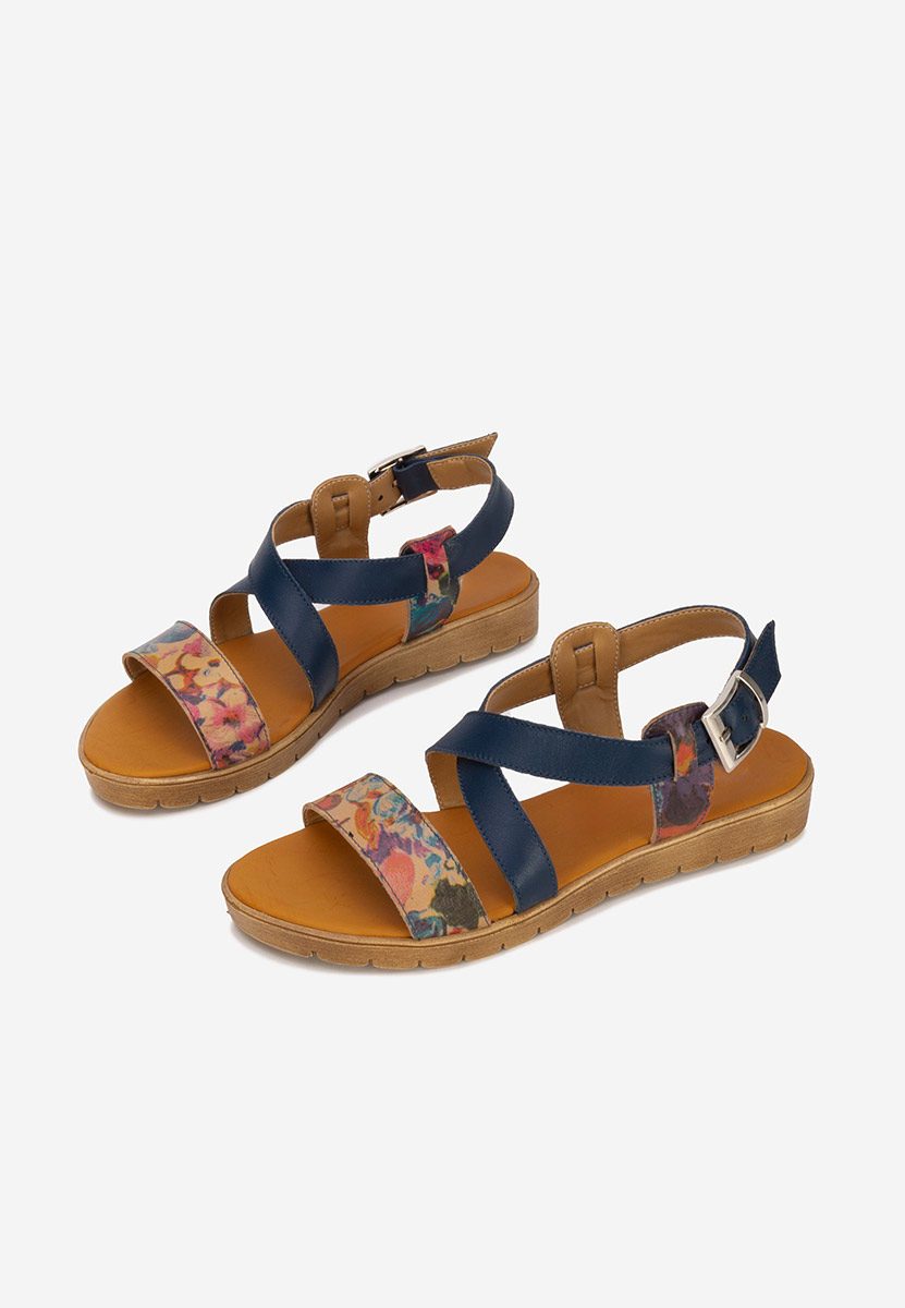 Sandale dama piele Tamala navy