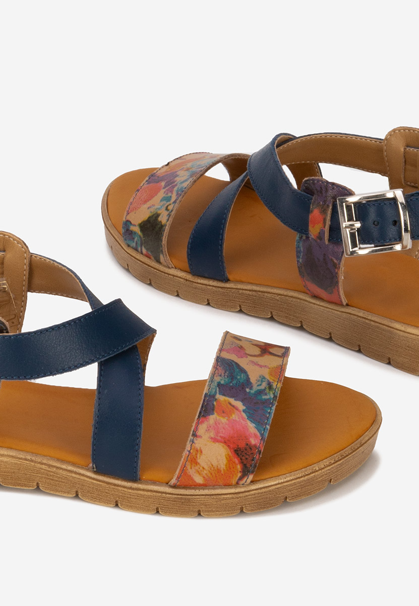 Sandale dama piele Tamala navy