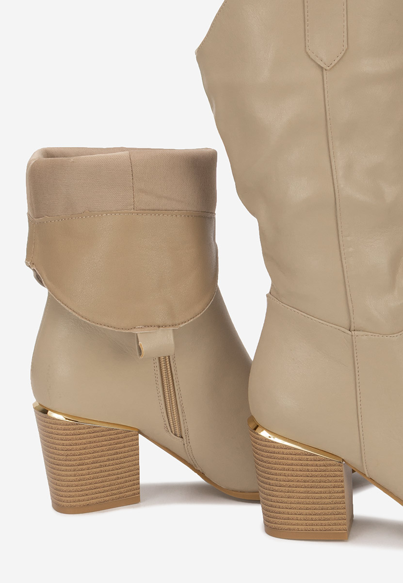 Cizme cowboy dama Meridia kaki