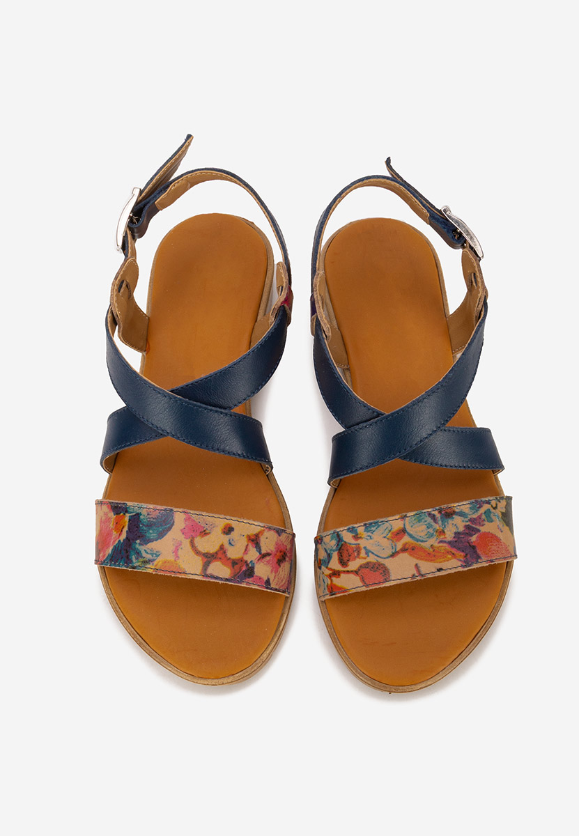 Sandale dama piele Tamala navy