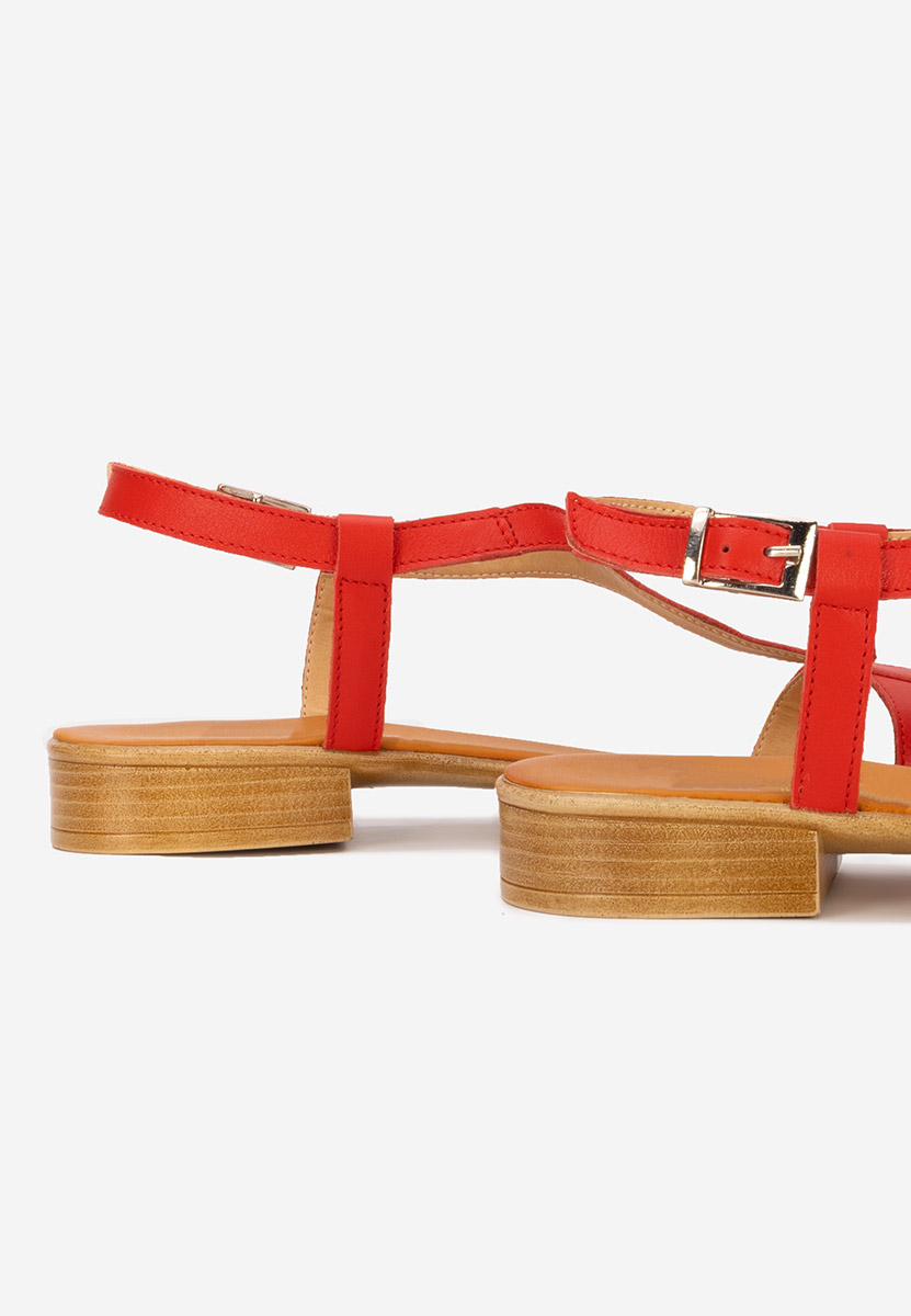 Sandale dama piele Nocella rosii