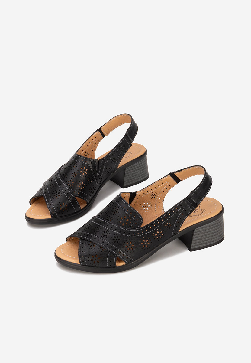 Sandale dama piele Lisiana negre