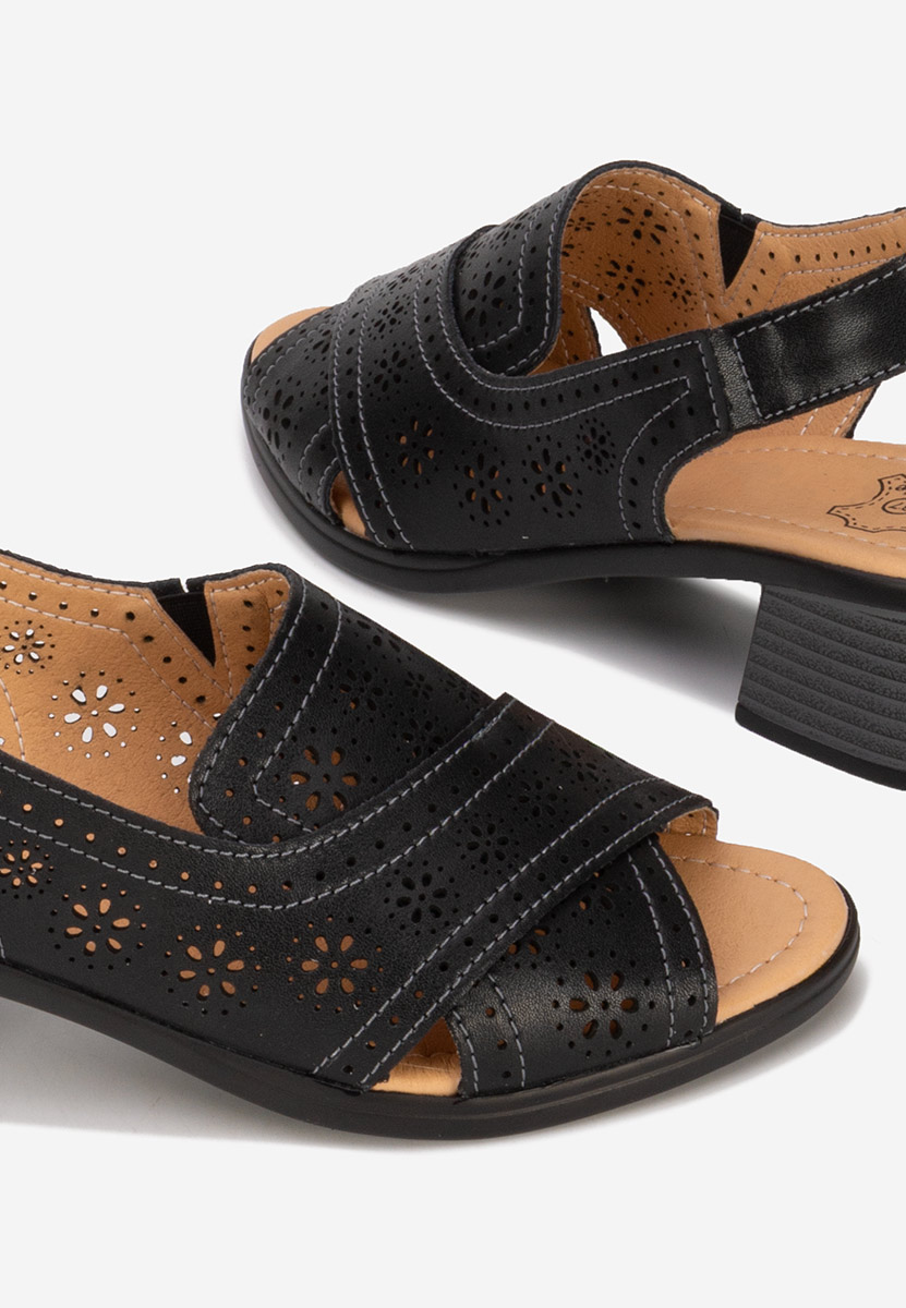 Sandale dama piele Lisiana negre