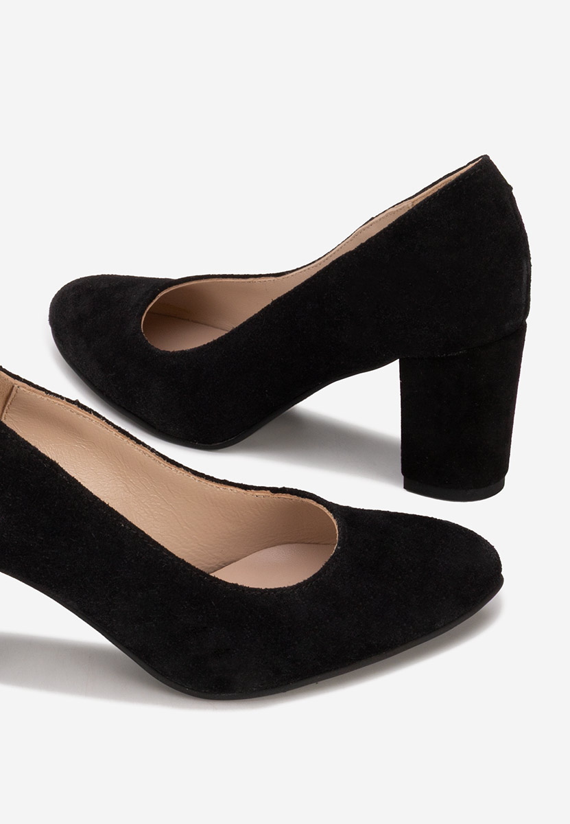 Pantofi cu toc mediu Sienna negri