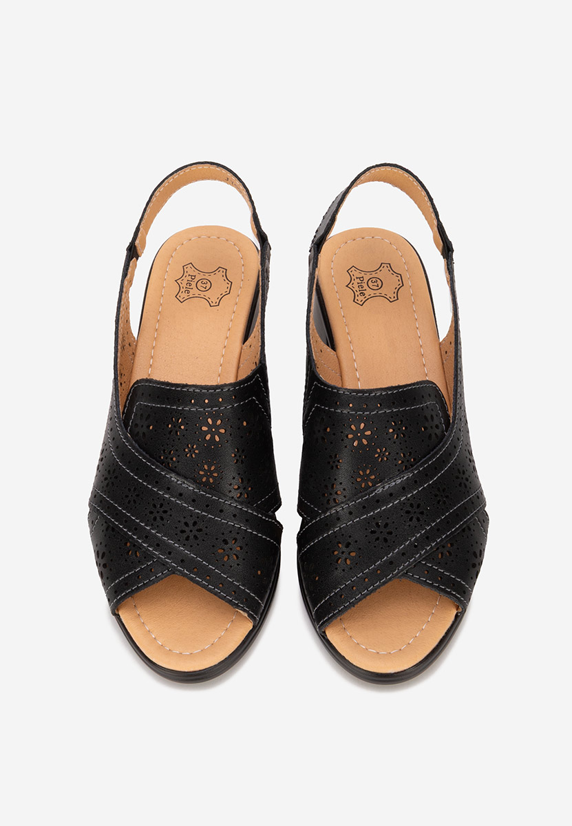 Sandale dama piele Lisiana negre