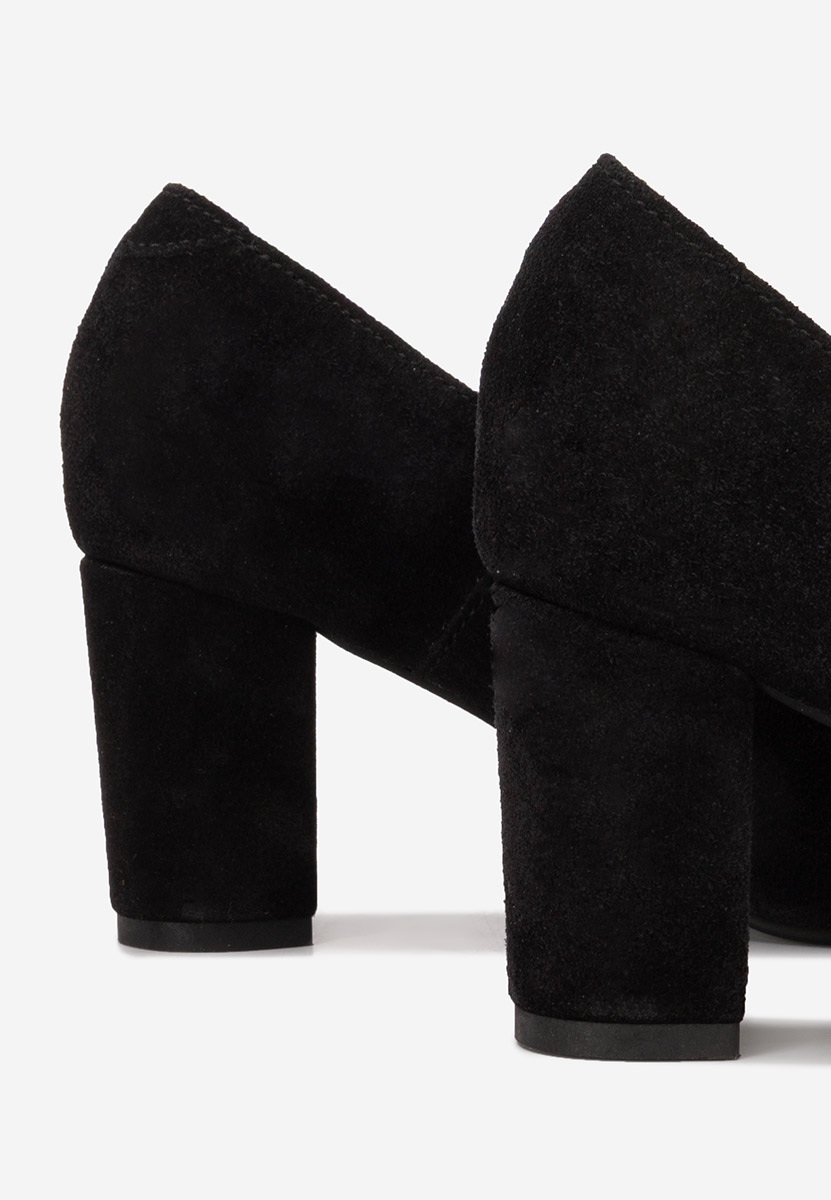 Pantofi cu toc mediu Sienna negri