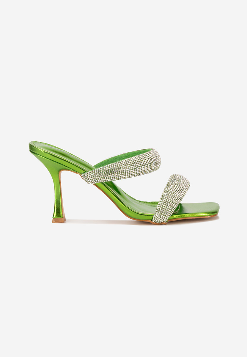 Papuci dama eleganti Felicity verzi