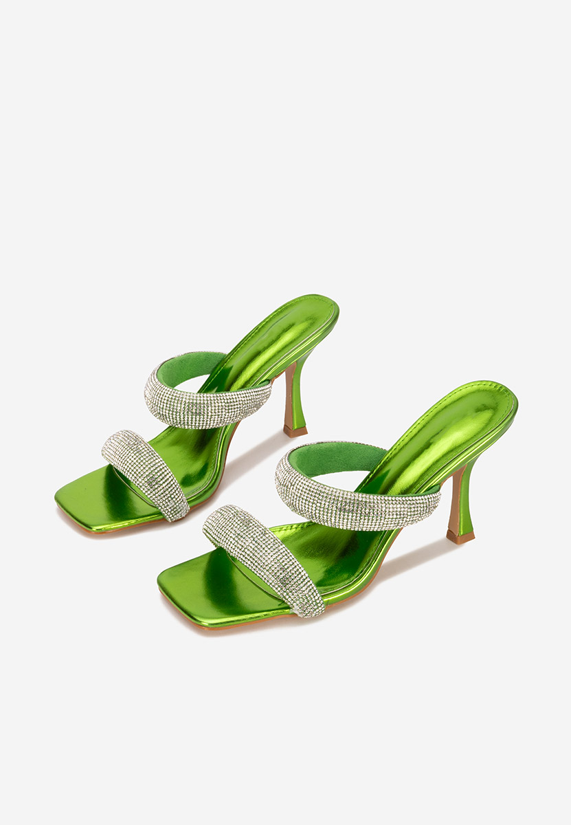 Papuci dama eleganti Felicity verzi