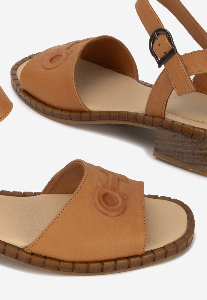 Sandale piele naturala Yolanda maro