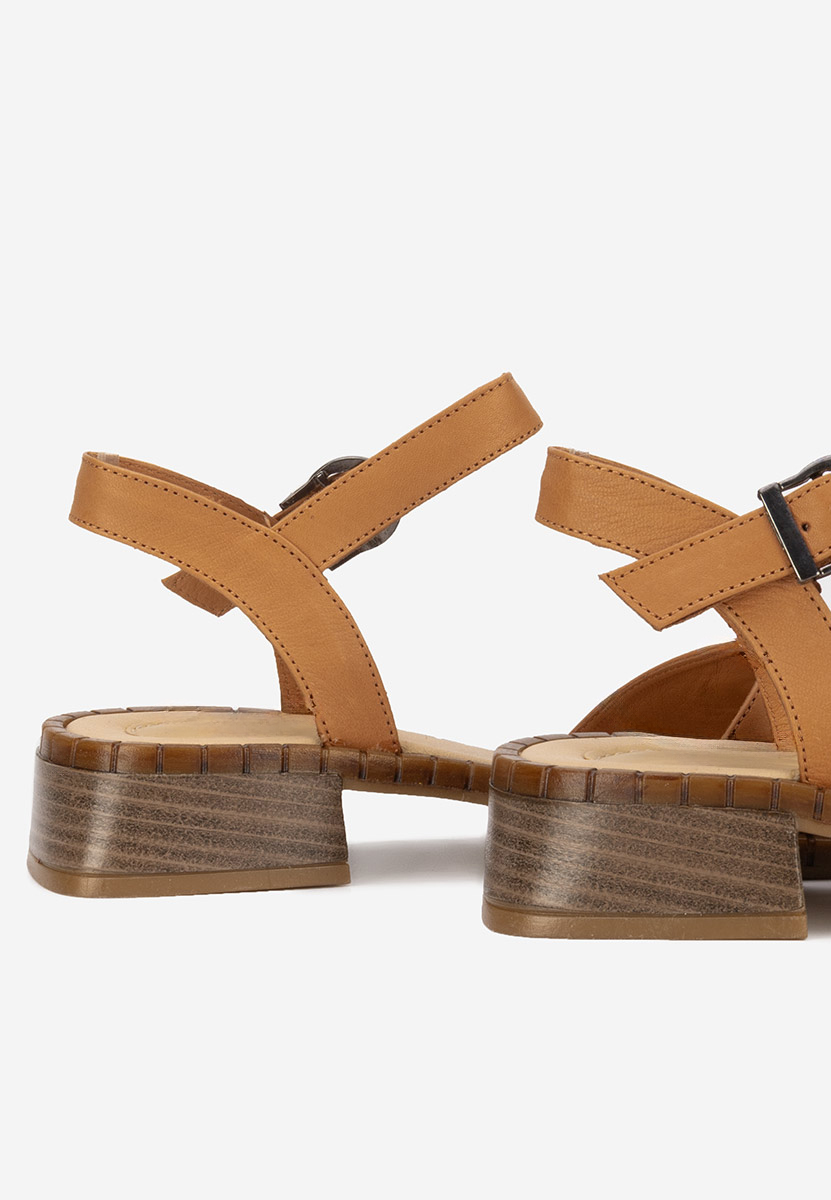 Sandale piele naturala Yolanda maro