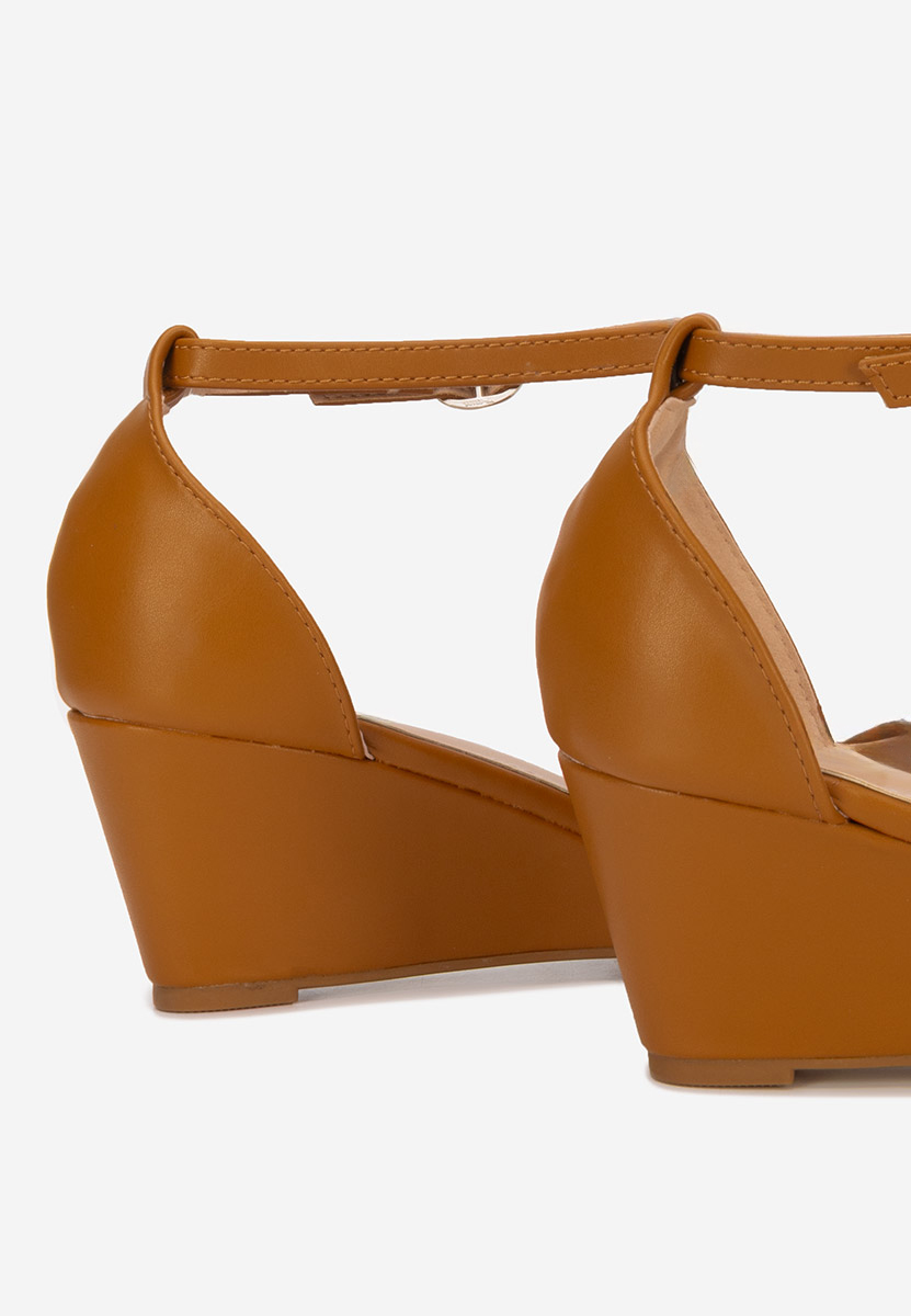 Sandale cu platforma Nalisa camel