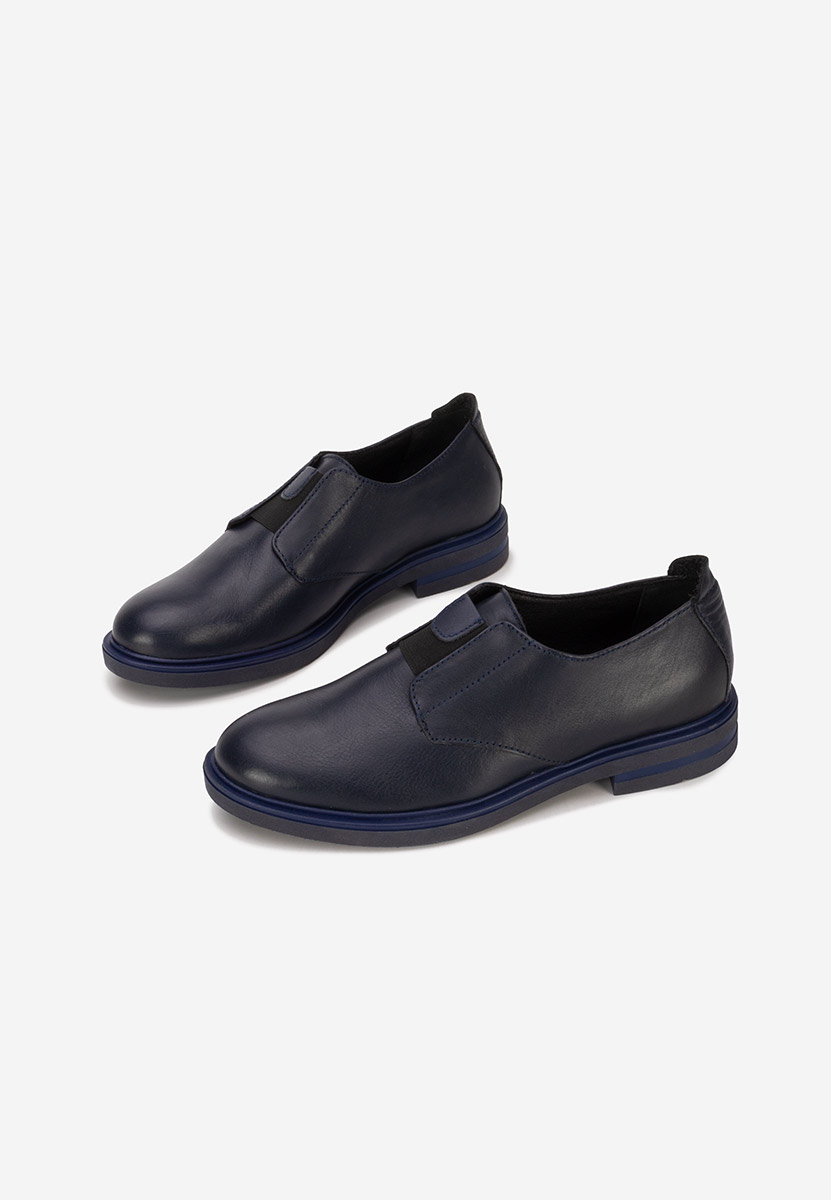Pantofi casual dama piele navy Losa