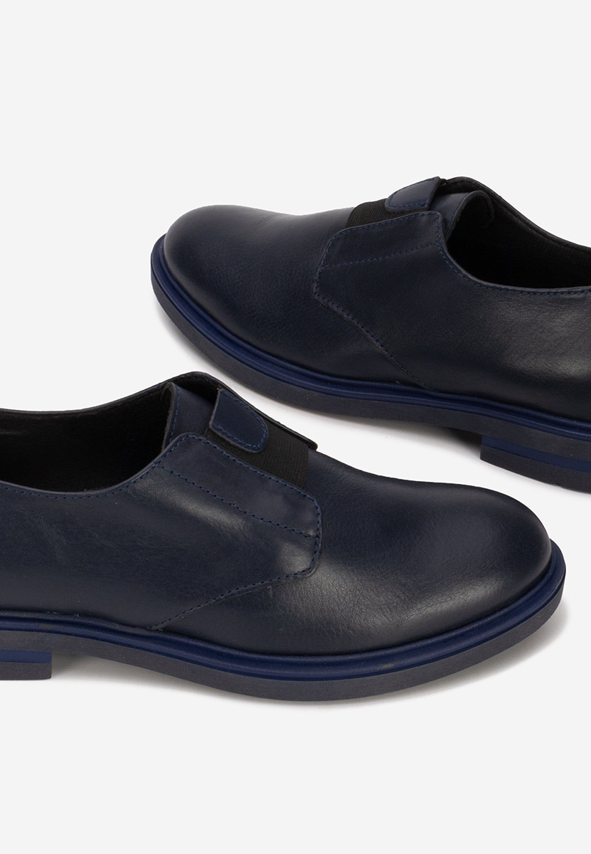 Pantofi casual dama piele navy Losa