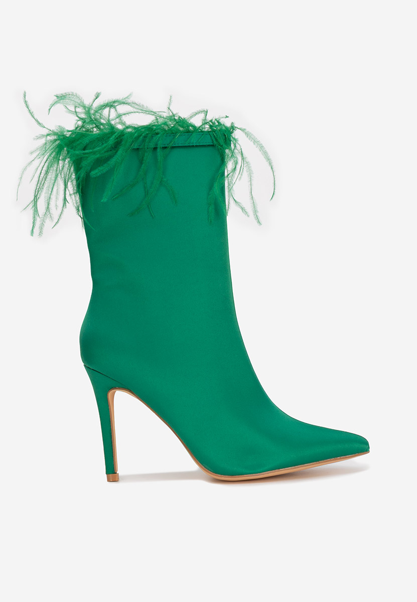 Botine stiletto Aliseda verzi