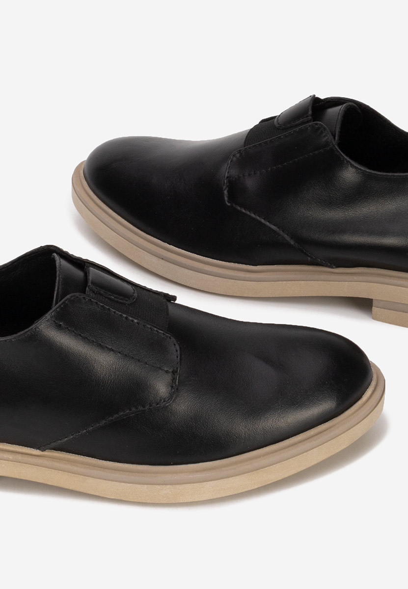 Pantofi casual dama piele negri Losa