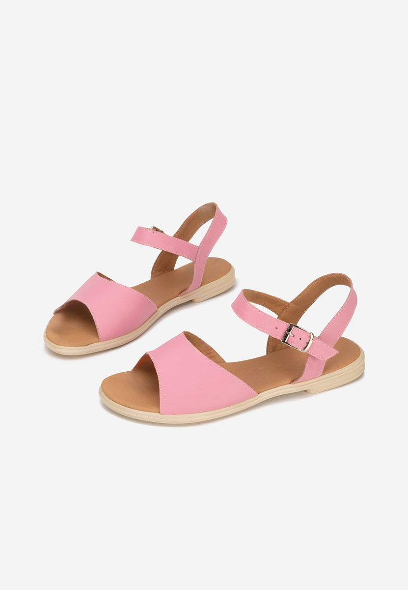 Sandale piele naturala Viadana fucsia