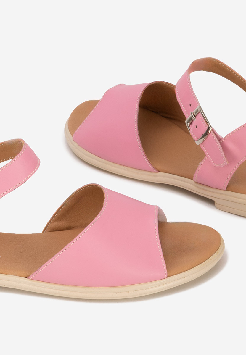Sandale piele naturala Viadana fucsia