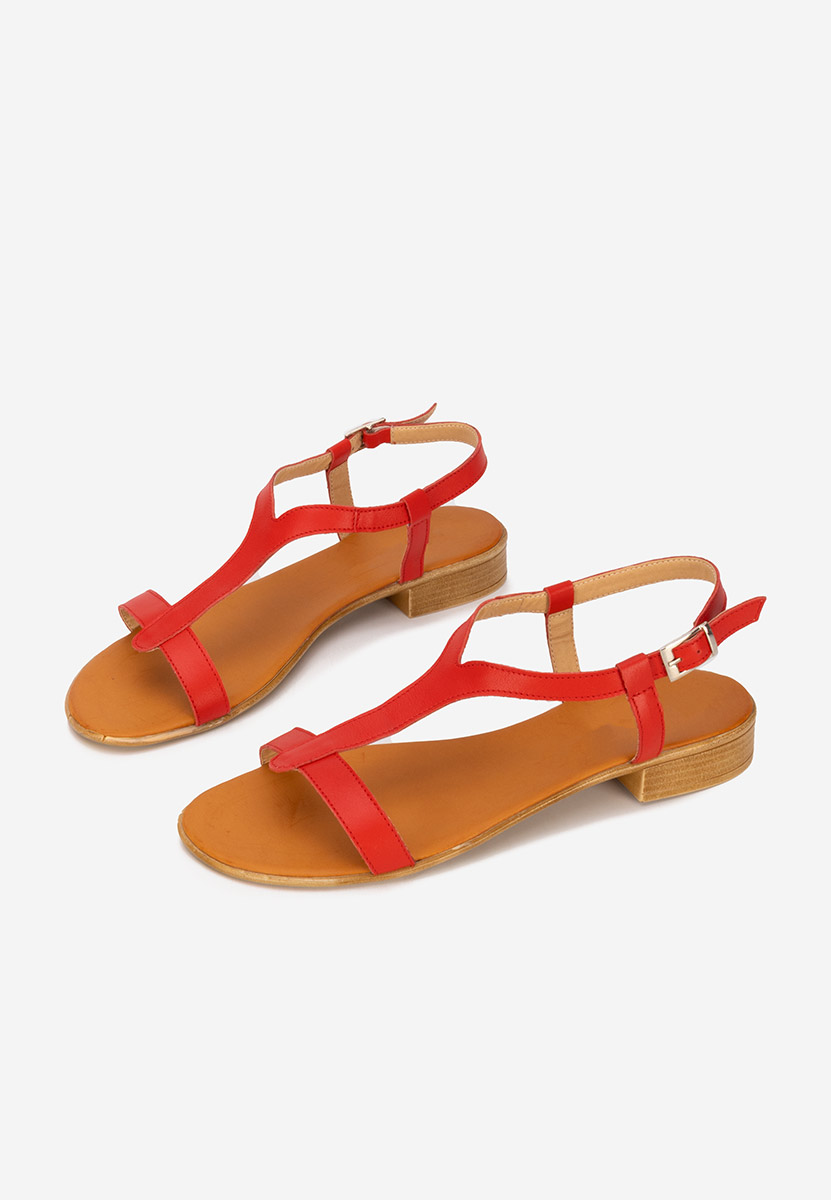 Sandale dama piele Nocella rosii