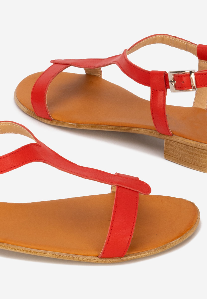 Sandale dama piele Nocella rosii