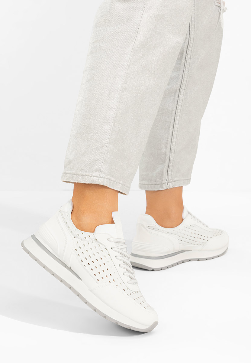 Sneakers dama Zenada albi