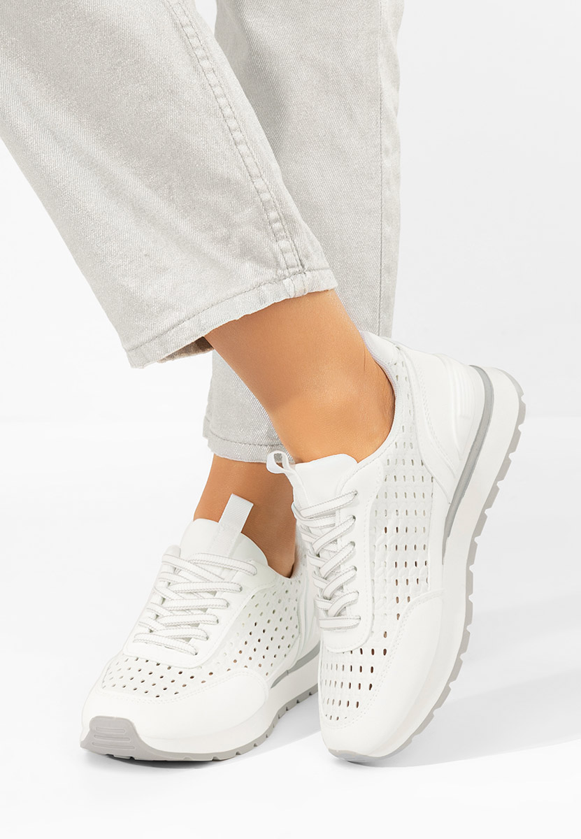 Sneakers dama Zenada albi