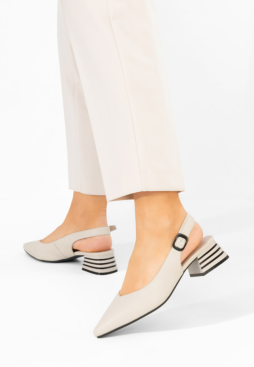 Pantofi slingback Ranina bej