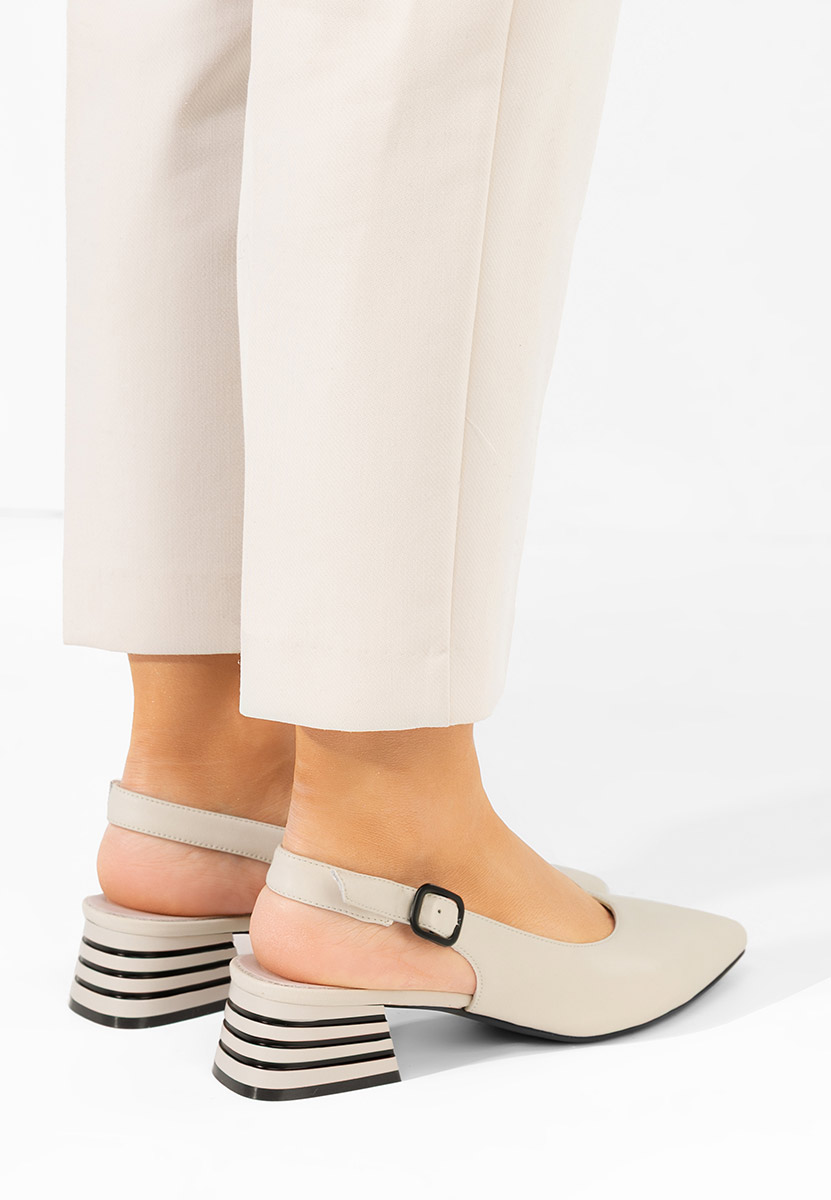 Pantofi slingback Ranina bej