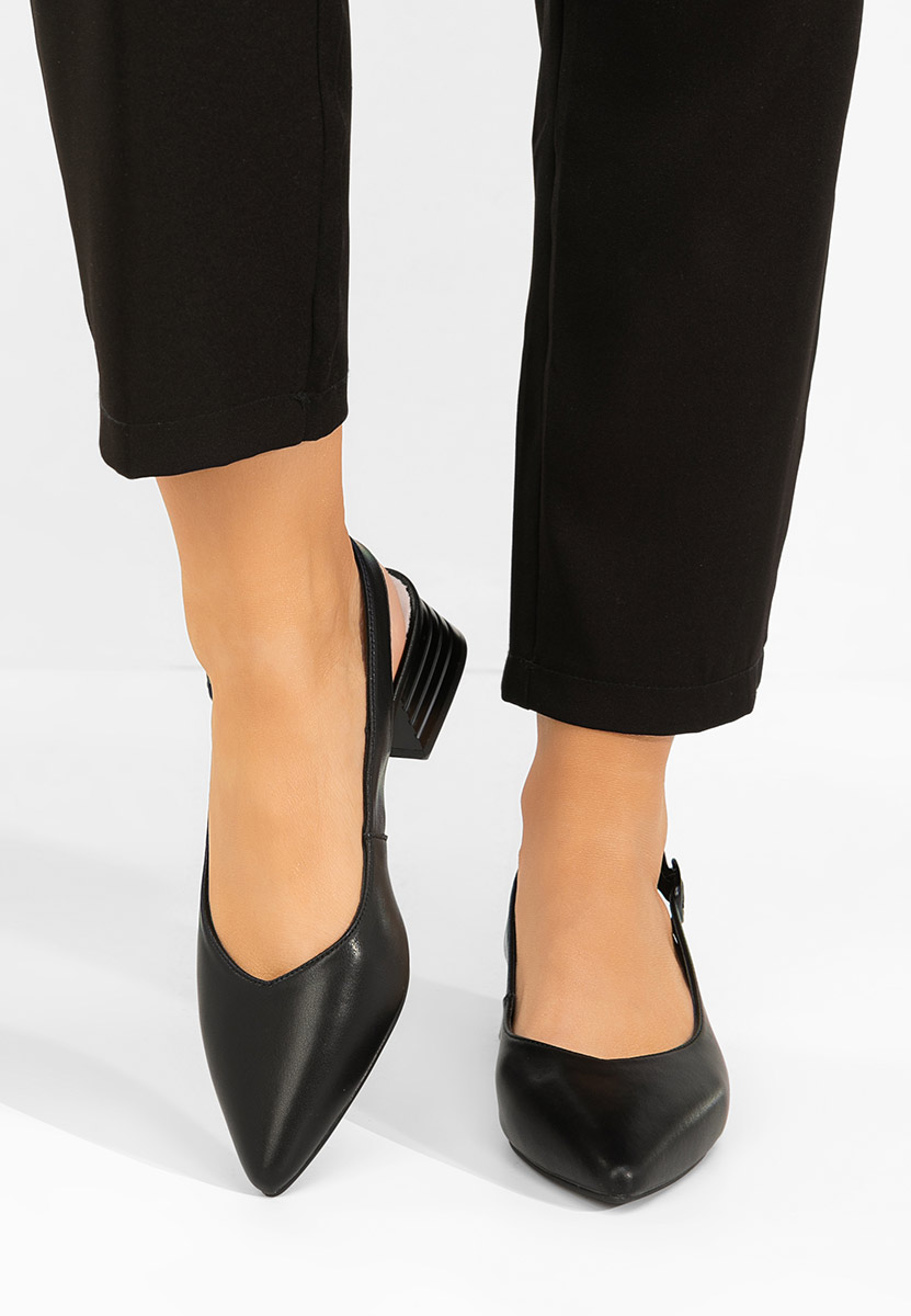 Pantofi slingback Ranina negri