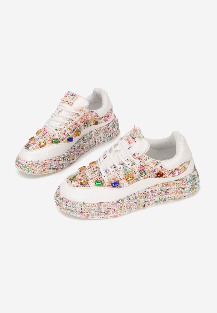 Sneakers cu platformă Daneta multicolori