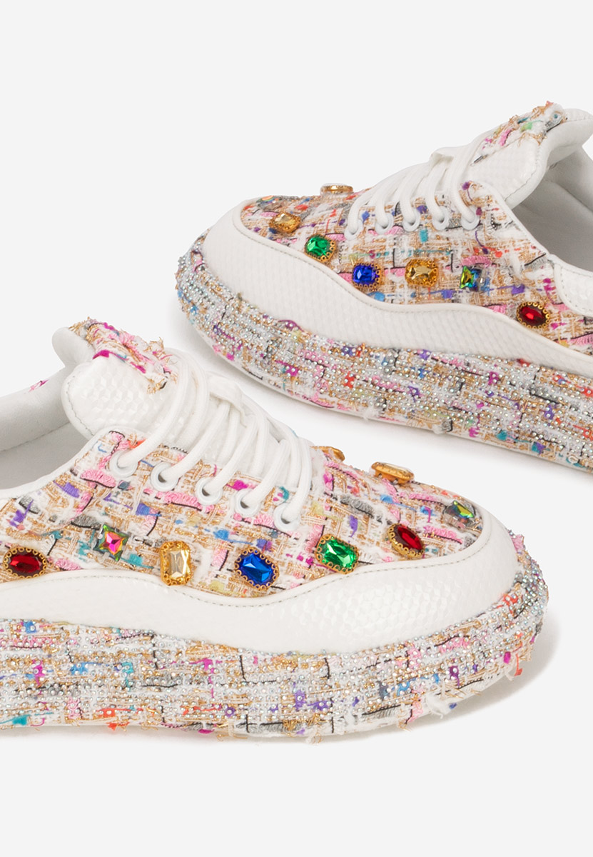 Sneakers cu platformă Daneta multicolori