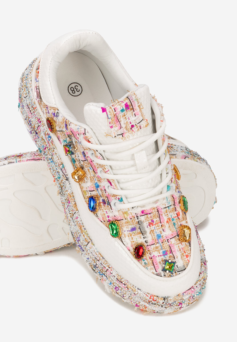 Sneakers cu platformă Daneta multicolori