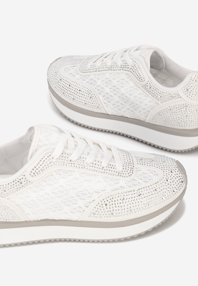 Sneakers dama Zarania albi