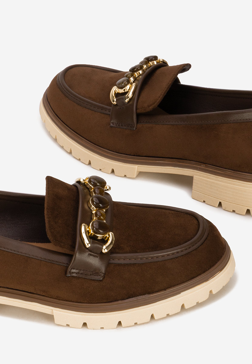 Mocasini dama Amberlin maro